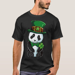 St Patricks Day Leprechaun Panda Niedlich irisches T-Shirt