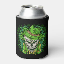 St. Patrick's Day Leprechaun Skull Can Cooler Dosenkühler