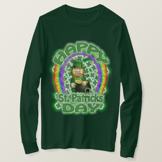 St Patricks Day Leprechaun T-Shirt (Design vorne)
