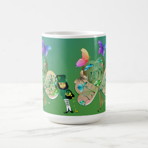 St. Patrick's day Leprechaun w/Name Kaffeetasse