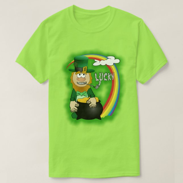 St. Patrick's Day LeprechaunT-Shirt T-Shirt (Design vorne)