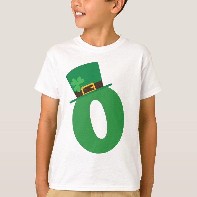 St Patricks Day Letter O Alphabet T-Shirt (Vorderseite)