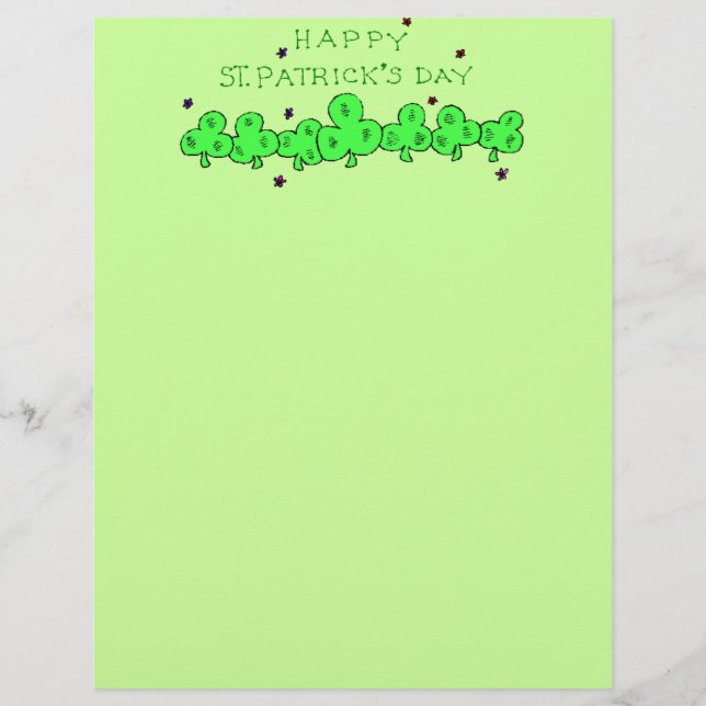 St. Patrick's Day Letterhead (Vorderseite)