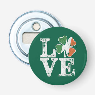 St Patricks Day Liebe Glücklicher Irischer Kleebla Flaschenöffner