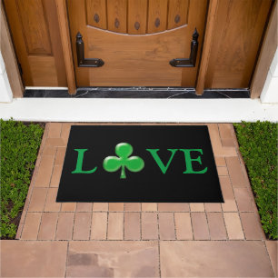 St. Patrick's Day Liebe Green Clover Kleeblatt sch Fußmatte