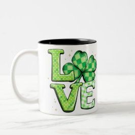 St. Patrick's Day Liebe Green Irish Zweifarbige Tasse