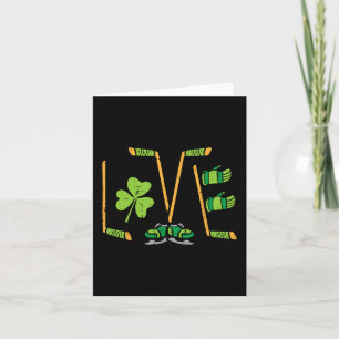 St Patricks Day Liebe Ice Hockey Saint Paddys Men Karte