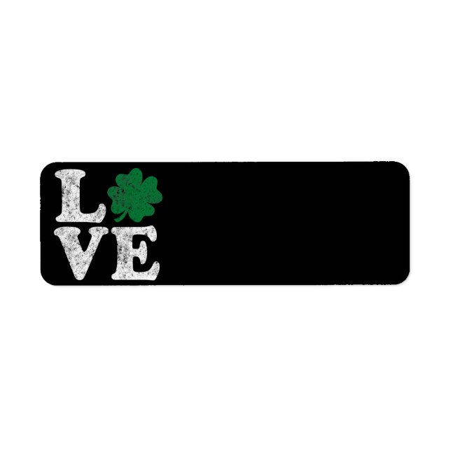 St Patrick's Day LIEBE Kleeblatt Irish (Vorne)