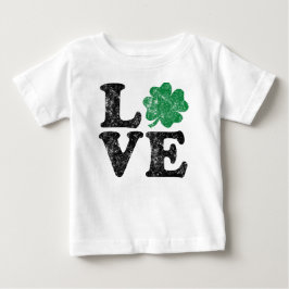 St Patrick's Day LIEBE Kleeblatt Irish Baby T-shirt