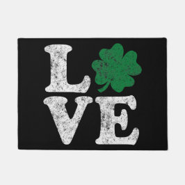 St Patrick's Day LIEBE Kleeblatt Irish Fußmatte