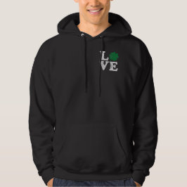 St Patrick's Day LIEBE Kleeblatt Irish Hoodie