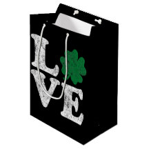 St Patrick's Day LIEBE Kleeblatt Irish