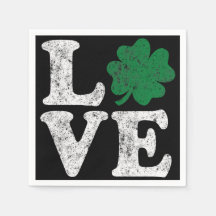 St Patrick's Day LIEBE Kleeblatt Irish