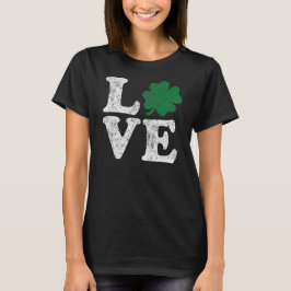 St Patrick's Day LIEBE Kleeblatt Irish T-Shirt