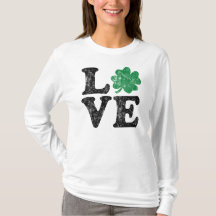St Patrick's Day LIEBE Kleeblatt Irish