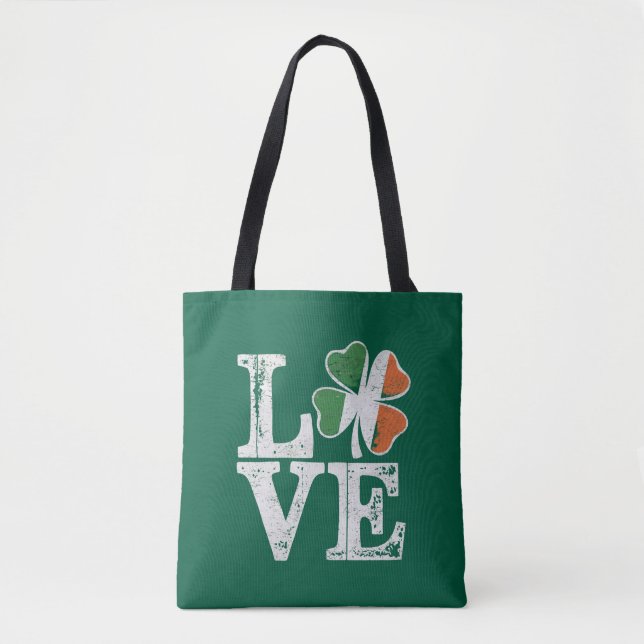 St Patricks Day Liebe Lucky Irish Kleeblatt Green (Vorderseite)
