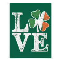 St Patricks Day Liebe Lucky Irish Kleeblatt Green