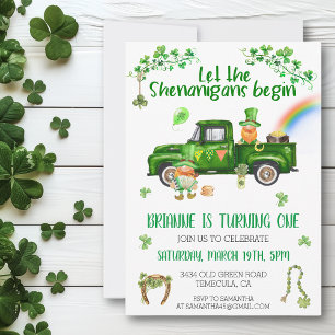 St. Patrick's Day LKW Geburtstagschaos Einladung