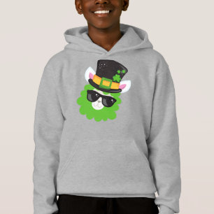 St. Patrick's Day, Llama, Alpaca, Leprechaun Hat Hoodie