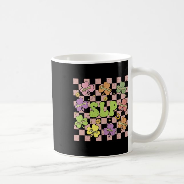 St Patricks Day Logopäde Logopädie Sprachtherapie Kaffeetasse (Rechts)