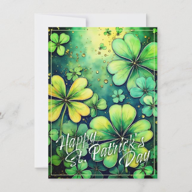 St. Patrick's Day Luck - Aquarellbilder 🍀 ✨ (Vorderseite)
