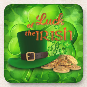 St. Patrick's Day "Luck of the Irish" Kleeblatt Untersetzer