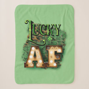 St. Patrick's Day Lucky AF Irish Marquee Lights Sherpadecke