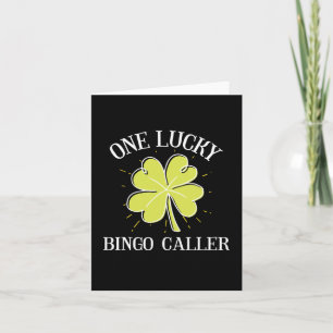 St Patricks Day Lucky Bingo Caller Gift Karte