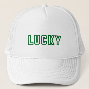 St. Patrick's Day, Lucky Bold Schriftart Trucker H Truckerkappe