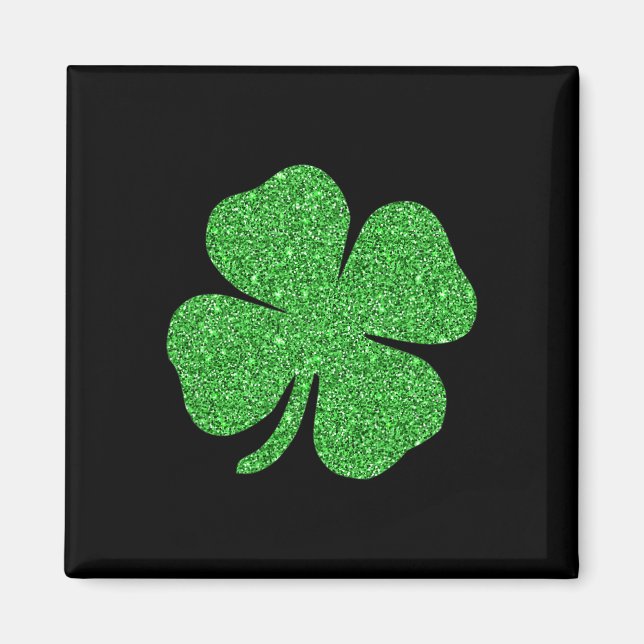 St. Patrick's Day Lucky Charm Green Irish Clover S Magnet (Vorne)