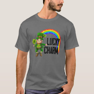 St Patrick's Day Lucky Charm Leprechaun Regenbogen T-Shirt