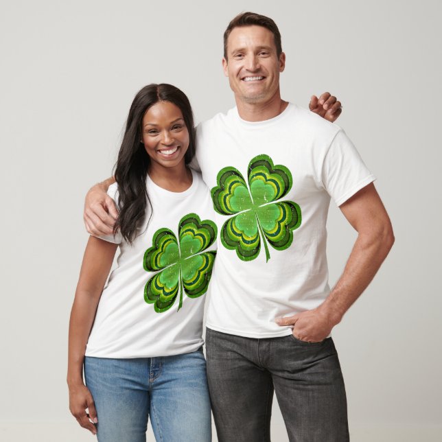 St Patricks Day Lucky Clover T-Shirt (Unisex)