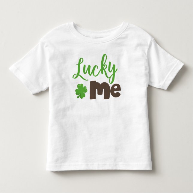 St. Patrick's Day, Lucky Clovers, Lucky Me Kleinkind T-shirt (Vorderseite)