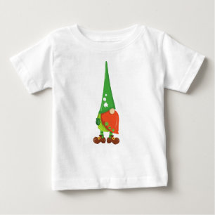 St. Patrick's Day, Lucky Clovers, Niedlicher Gnome Baby T-shirt