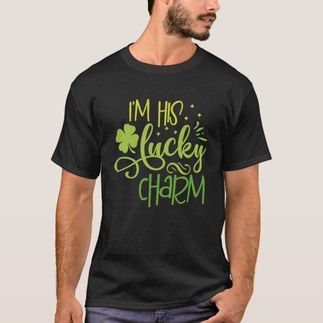 St Patricks Day Lucky Couple St Patty Day Liebe H T-Shirt (Vorderseite)