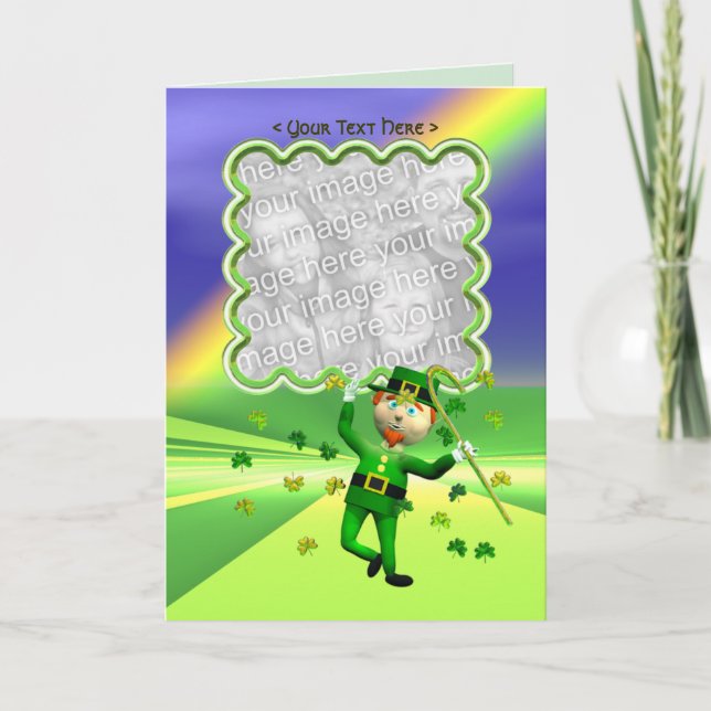 St. Patrick's Day Lucky Dance Template Karte (Vorderseite)