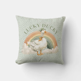 St Patrick's Day Lucky Ducky with Rainbow Kissen