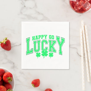 St. Patrick's Day Lucky grünes Bier stilvoll Serviette