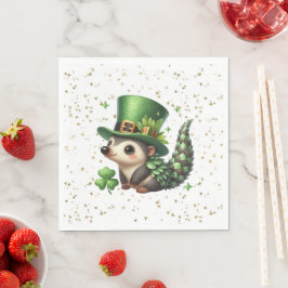 St. Patrick's Day Lucky Igel Serviette