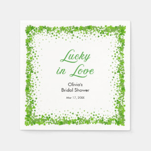 St. Patrick's Day Lucky in Love Brautparty  Serviette