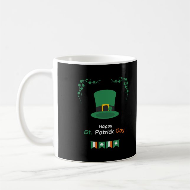 St. Patricks Day Lucky Irish - Funny Lucky Irish Kaffeetasse (Links)
