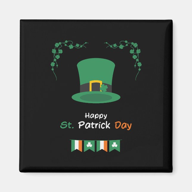 St. Patricks Day Lucky Irish - Funny Lucky Irish Magnet (Vorne)