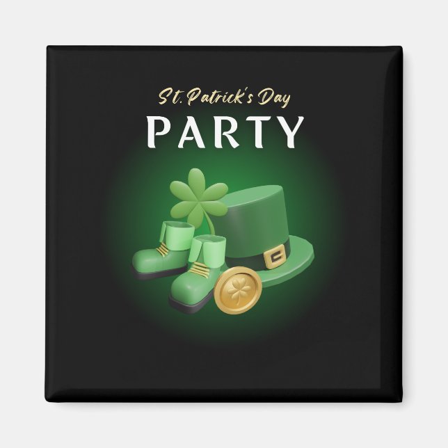 St Patricks Day Lucky Irish - Funny Lucky Irish Magnet (Vorne)