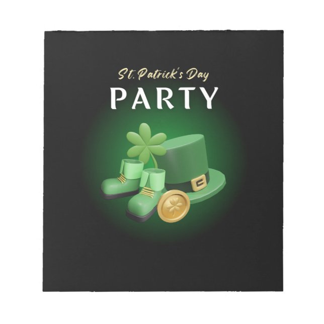 St Patricks Day Lucky Irish - Funny Lucky Irish Notizblock (Vorderseite)