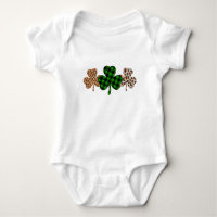 St Patricks Day Lucky Irish Green Kariert Kleeblat