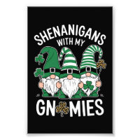 St Patricks Day Lucky Kleeblatt Leopard Gnomes