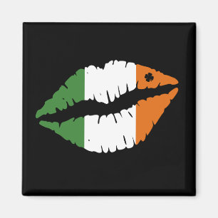 St. Patrick's Day Lucky Kleeblatt Lips Il Magnet