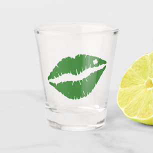 St. Patrick's Day Lucky Kleeblatt Lips Il Schnapsglas