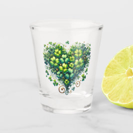 St. Patrick's Day Lucky Kleeblatt Schnapsglas