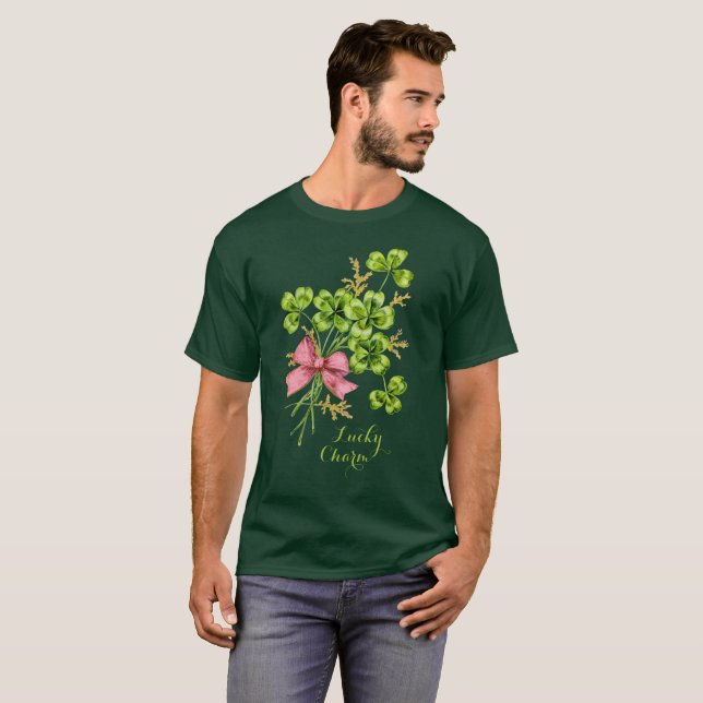 St Patrick's Day Lucky Kleeblatts Ristorante La La T-Shirt (Vorne ganz)